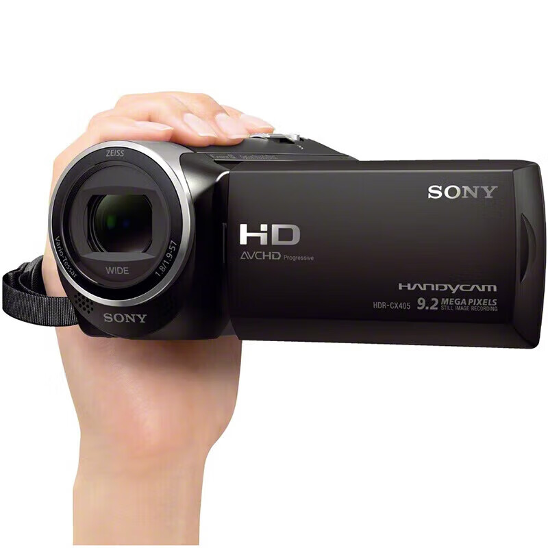 索尼 HDR-CX405 高清摄像机 学生家用手持防抖DV 旅游会议高清摄像机含相机卡、相机包、三脚架、读卡器高清大图