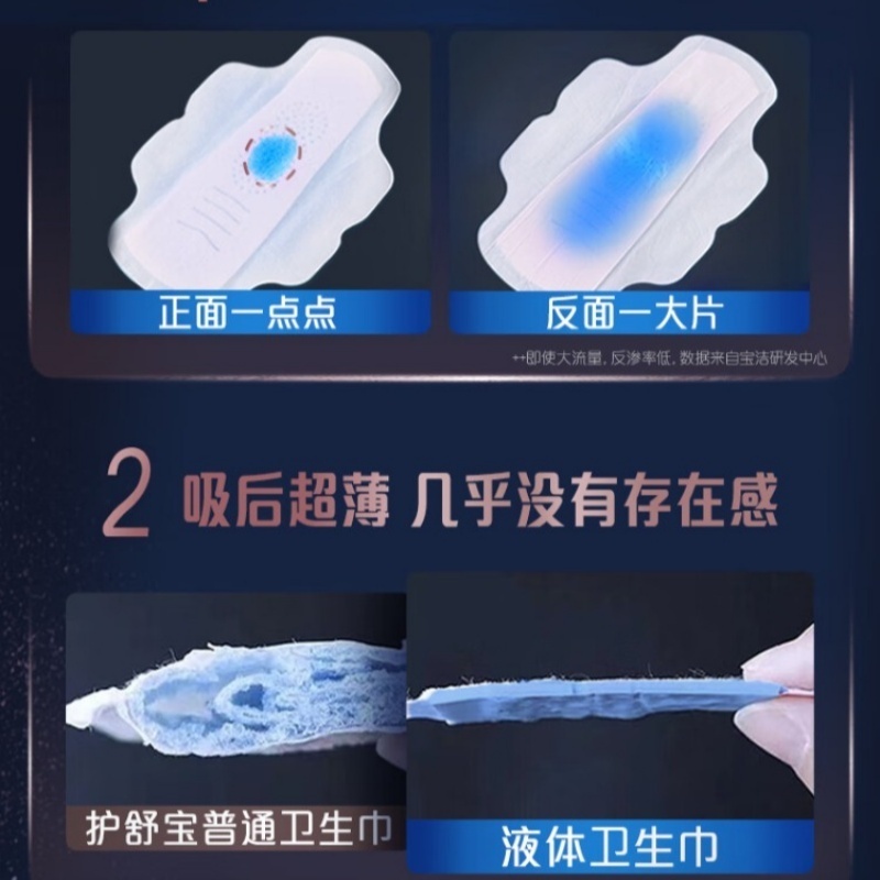 护舒宝护舒宝液体卫生巾敏感肌系列日用9片*240mm*3包高清大图