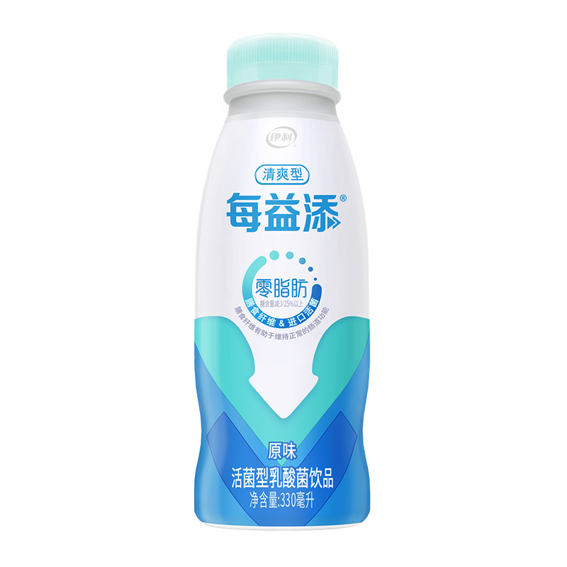 伊利每益添活性乳酸菌饮品清爽型原味330ml