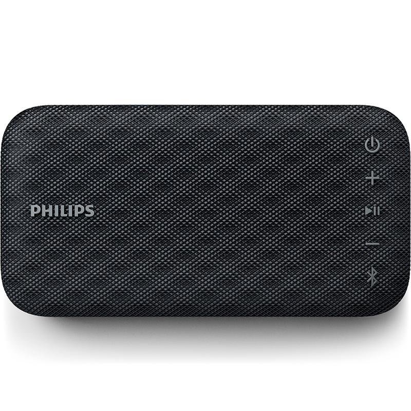 PHILIPS/飞利浦BT3900 无线蓝牙音响 防水设计 户外运动 免提通话 纤薄便携迷你音响 黑色