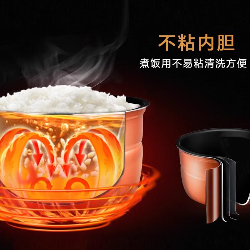 爱仕达(ASD)家用多功能电压力锅大容量家用智能预约高压锅双胆配置不串味安全一键排压电饭煲AP-Y50E157 5L高清大图