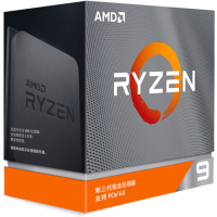 AMD 锐龙9 3900XT 高性能版处理器 (r9)7nm 12核24线程 3.8GHz 105W AM4接口 盒装CPU 配套X570/B550/X470/B450主板显卡用