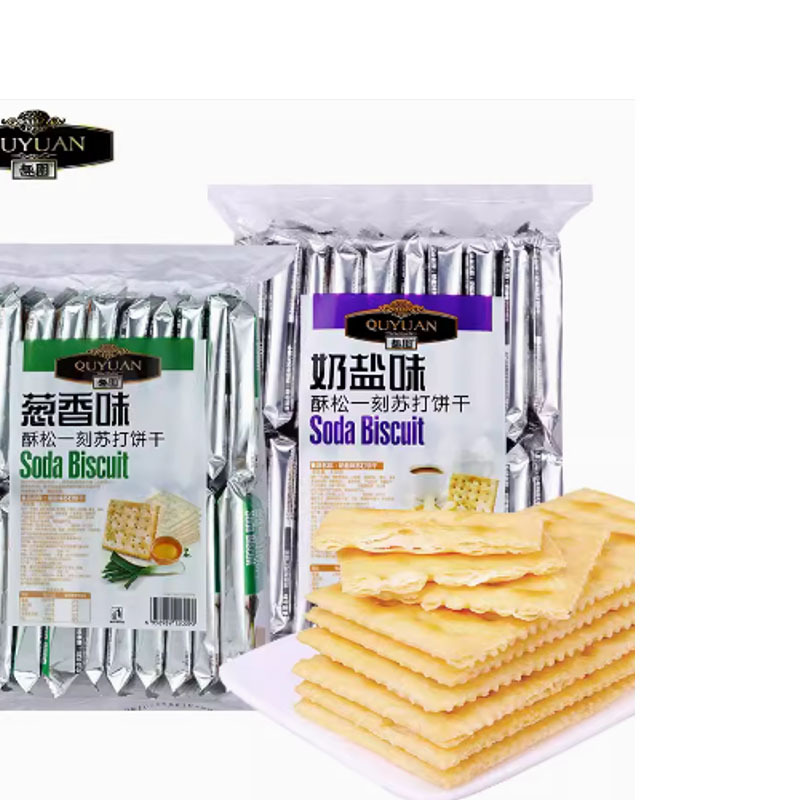 趣园奶盐味苏打饼干420g*3