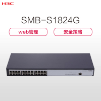 华三（H3C）S1824G 24口千兆交换机（WEB网管企业级 可管理二层以太网 1000Mbps 千兆以上 ）