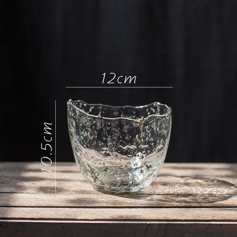 美帮汇夹沙冰晶瓶手工艺玻璃瓶子花瓶花器花插装饰摆件艺术器皿 中号高清大图