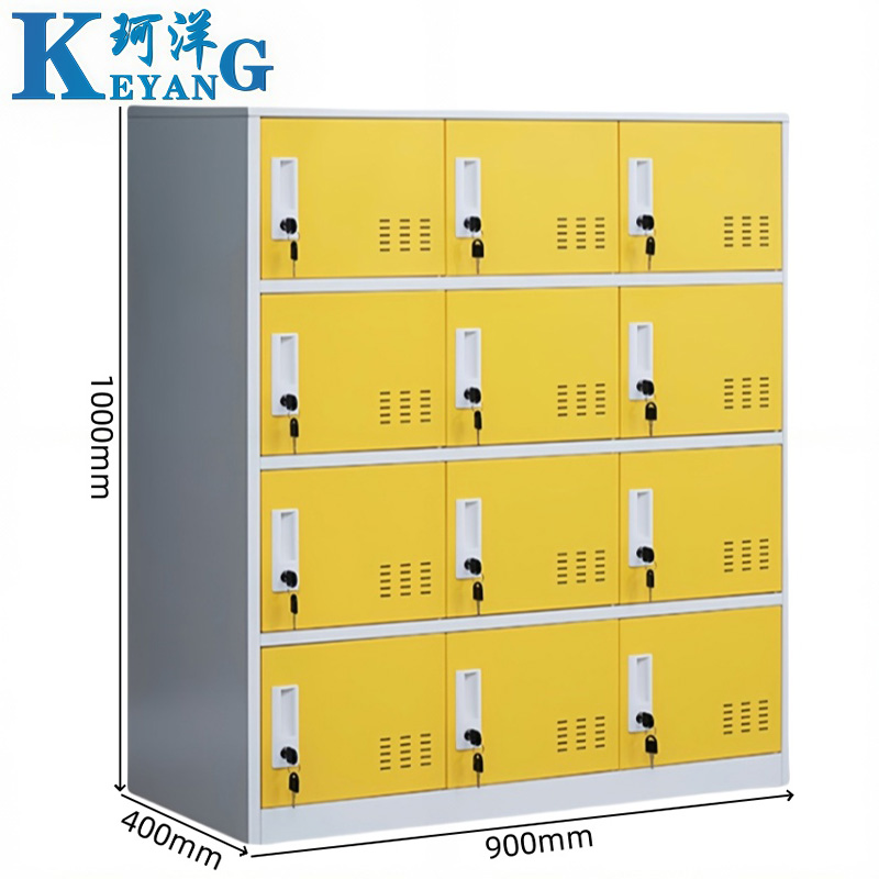 珂洋 存包柜 十二门(黄白套色) 台高清大图