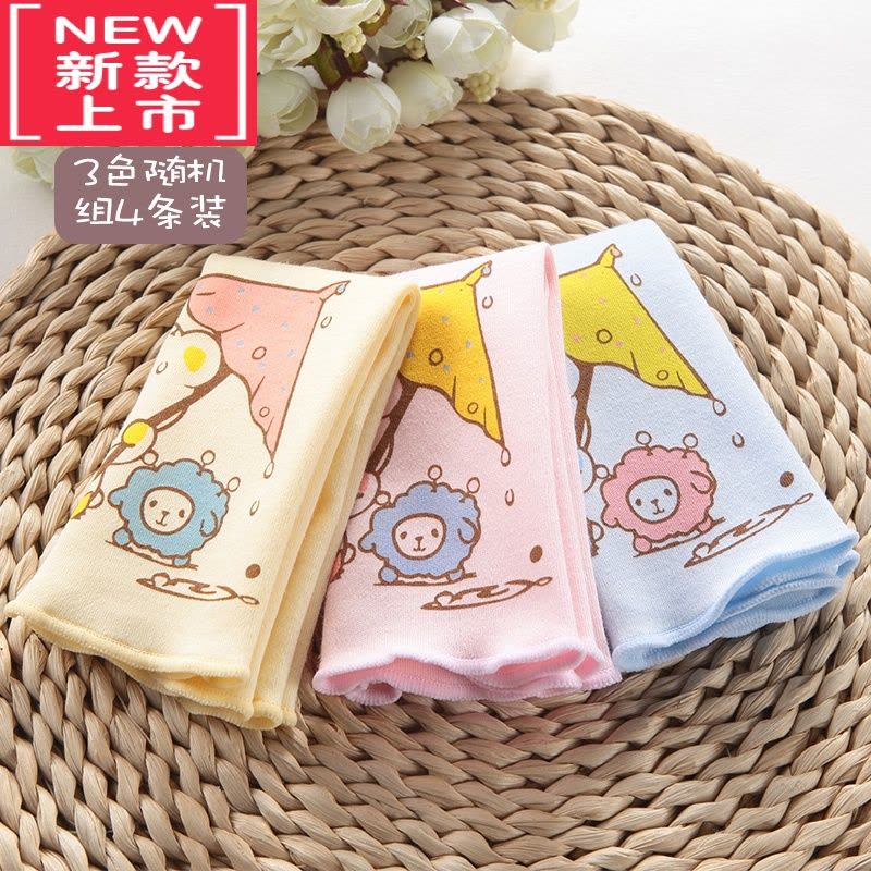 可莉允宝宝小手帕婴儿口水巾儿童擦脸嘴鼻涕手绢洗脸毛巾方巾薄图片