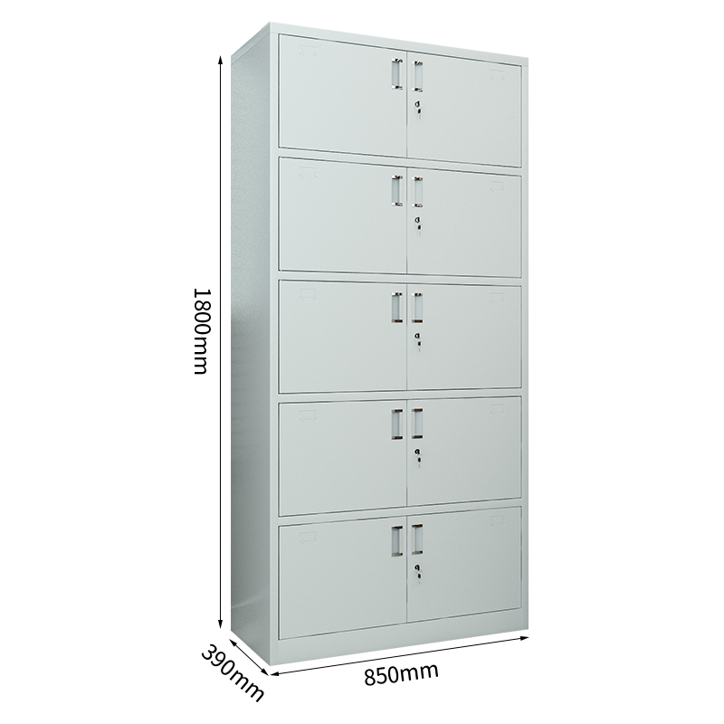 中豫鑫泽ZYXZ4071922钢制文件柜档案柜储物柜 通五节文件柜(加厚款)高清大图