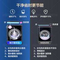 海尔(Haier)10公斤 全自动 变频滚筒洗衣机 家用大容量智能投放 525筒径 除菌 精华洗 BD14326L