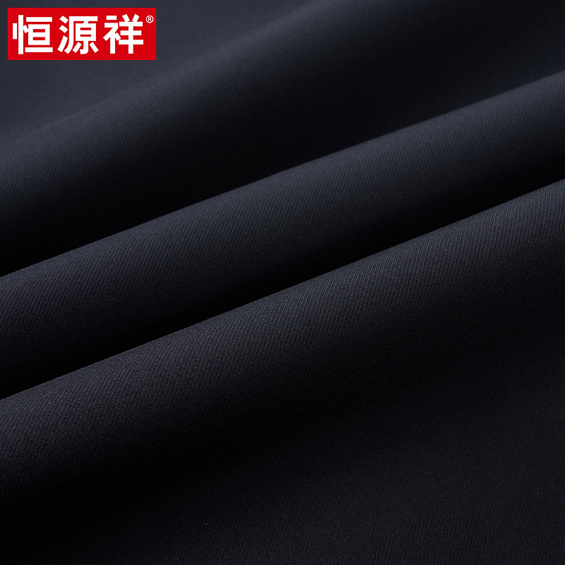 恒源祥中年爸爸装棉衣男士秋冬季新款棉服商务休闲彷丝棉加厚外棉高清大图