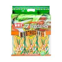金富士 混合蔬菜味棒棒饼干 儿童手指饼干休闲零食饼干300g 7种蔬菜味
