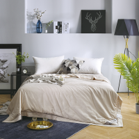 贡缎镂空提花蚕丝被200*230cm