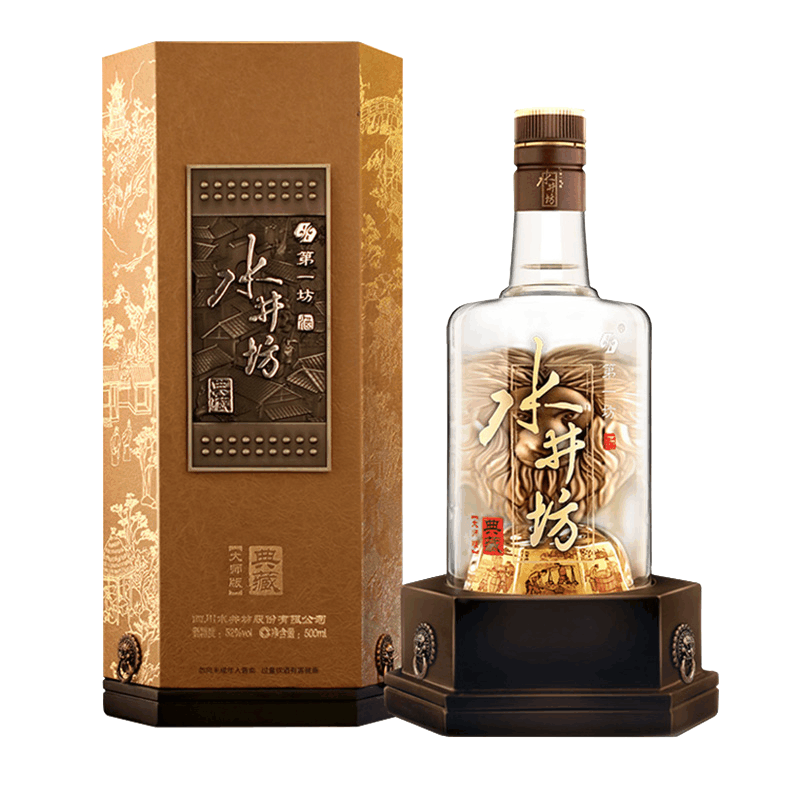 官方授权】水井坊典藏大师52度浓香型白酒500ml【价格图片品牌报价