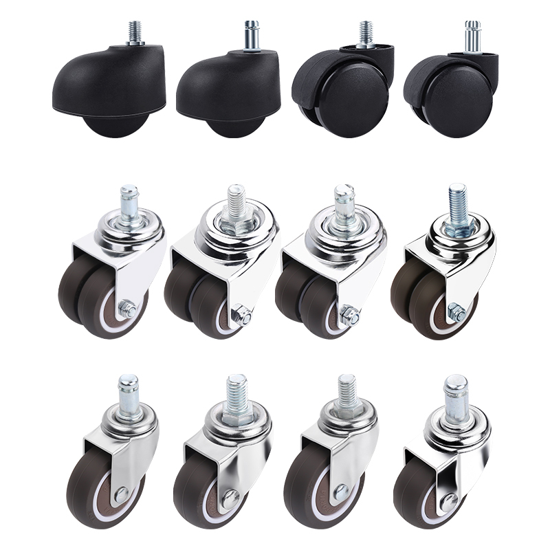 螺丝大班轮5个价格转椅轮子通用万向轮老板椅办公椅子转轮静音滚轮
