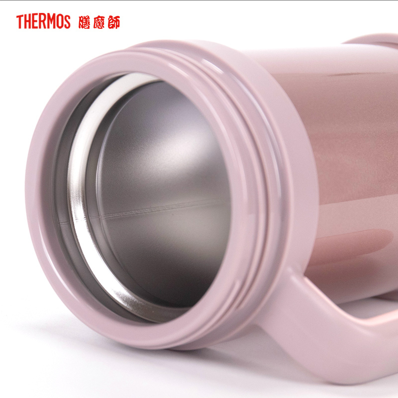 膳魔師(THERMOS)保温杯TCMF-501办公杯304不锈钢500ML可拆卸不锈钢茶漏水杯泡茶杯粉色CAC家用/通用