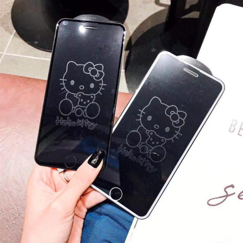 11美少女息影钢化膜iphonex678p通用全屏11pro潮影隐形膜