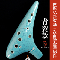 陶笛12孔中音C调初学入门十二孔AC6学生儿童专业演奏笛子陶埙乐器