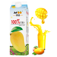 臻富纯果汁饮品饮料1kg*6盒整箱100%脐橙菠萝蜜桃苹果葡萄芒果汁