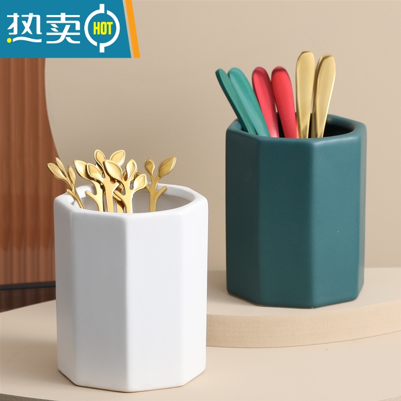 敬平鲸鱼水果叉签果插陶瓷套装不锈钢创意时尚家用甜品叉点心叉蛋糕叉 小鲸鱼-蓝色牙签高清大图