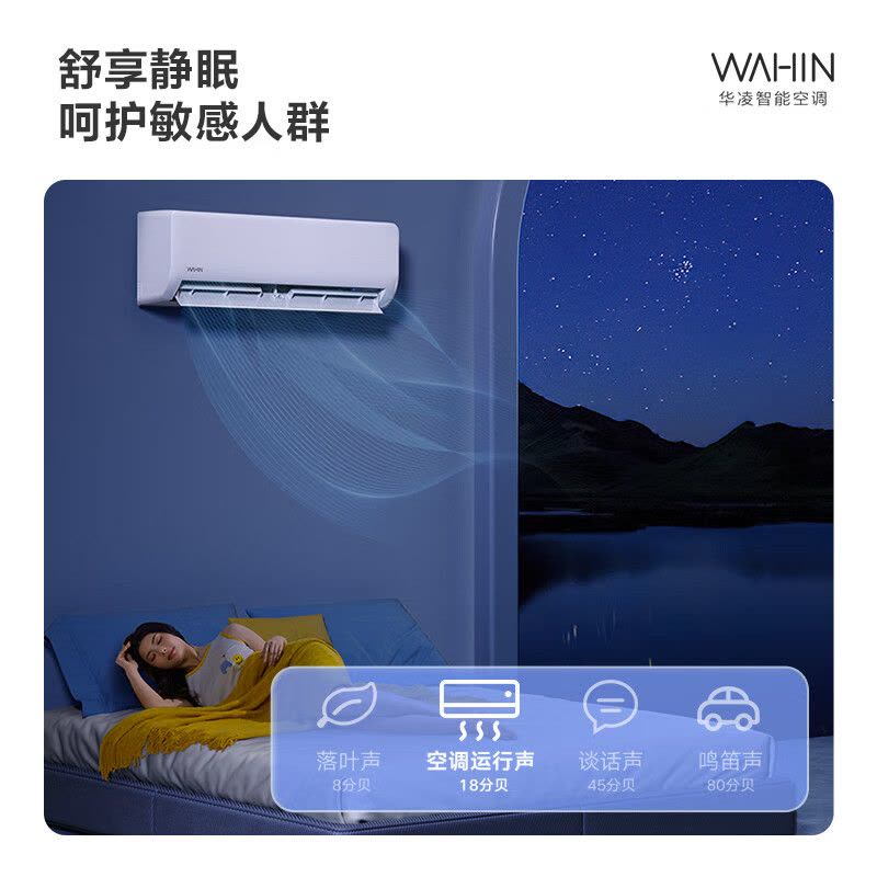 华凌空调挂机小2匹p新一级能效变频冷暖智能壁挂式KFR-46GW/N8HA1Ⅱ图片