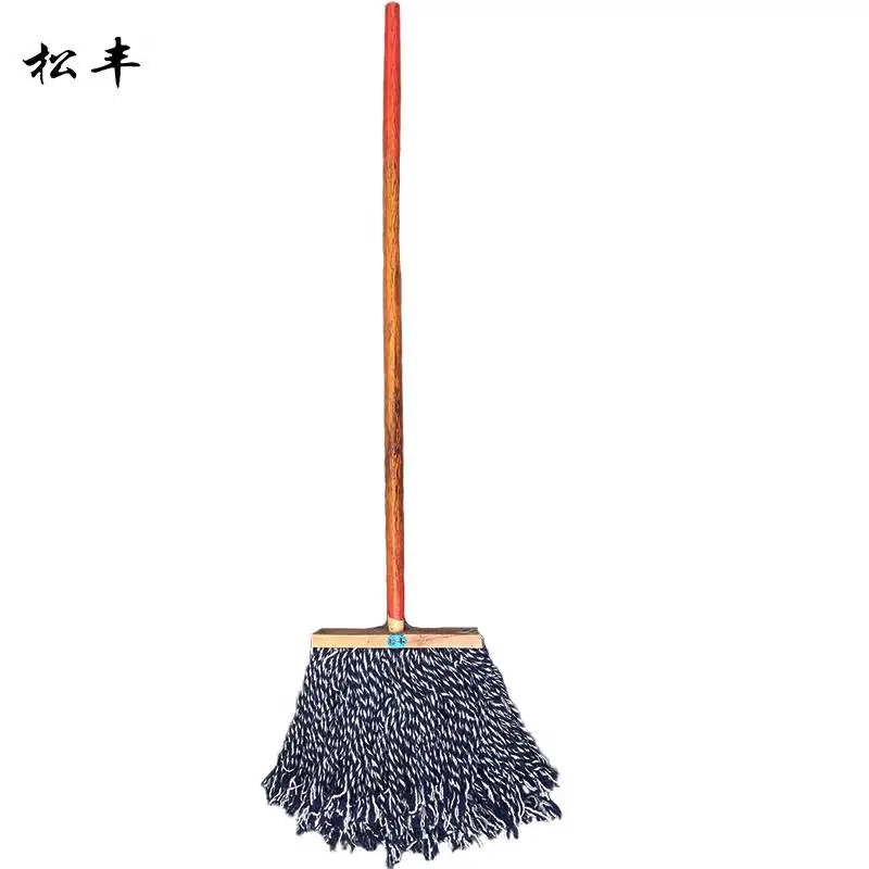松丰平板宽头拖把普通家用拖布老式家居平板拖地拖把155cm*30cm把