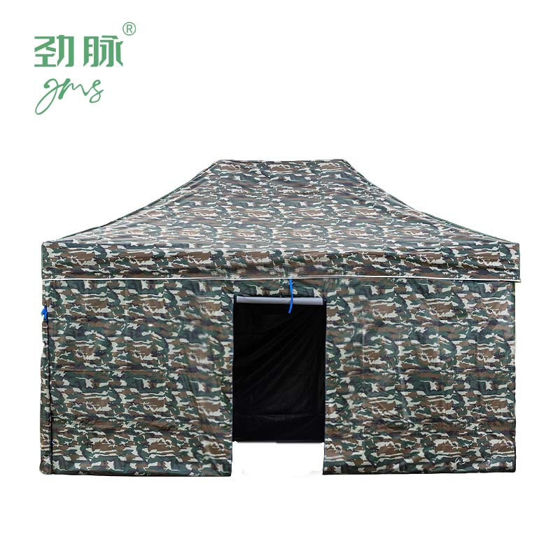 劲脉 迷彩四脚帐篷 3*6*2M 顶高清大图