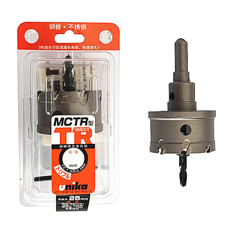 优尼卡 钻头 支 硬质合金开孔器有效深度25mm高清大图