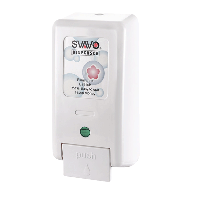 瑞沃(SVAVO)单头手动皂液器 壁挂式卫生间洗手液盒 免打孔沐浴露盒 1700ml 单格V3101单位:个