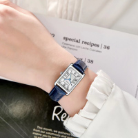 ORSGA手表女表女士手表时尚手表女方形皮带女士ins韩版休闲商务防水石英表学生腕表9299L