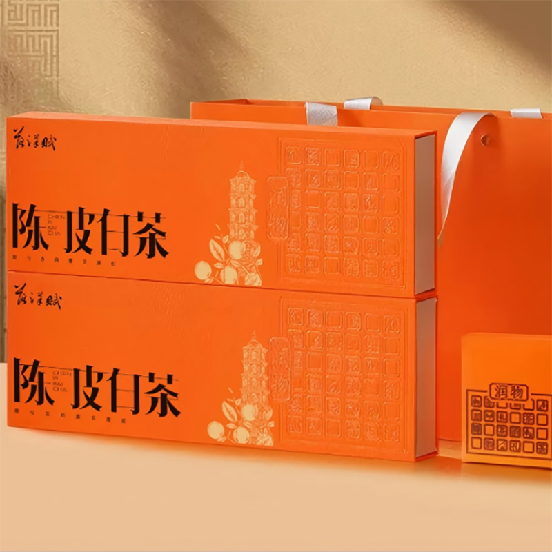 落洋赋 润物·陈皮白茶 2016年福鼎白茶,陈皮 5g*20泡/盒*2 净含量:200g高清大图