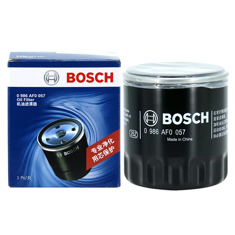 博世(BOSCH)机油滤清器0986AF0057(别克凯越/君威/赛欧/GL8/新世纪/乐骋/乐风/景程/宝骏/赛欧)