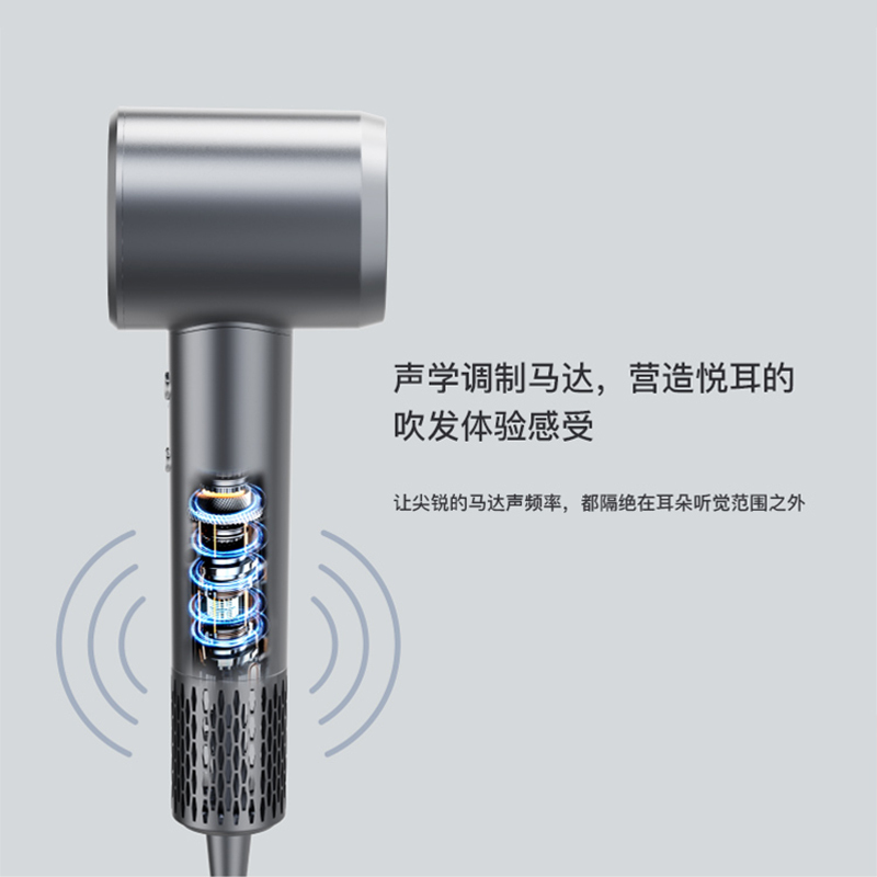 巴赫约翰XF-01高速吹风机1.5亿级负离子护发大风力速干吹风机便携柔顺护发家用电吹风机(请备注颜色无注随机发)!高清大图