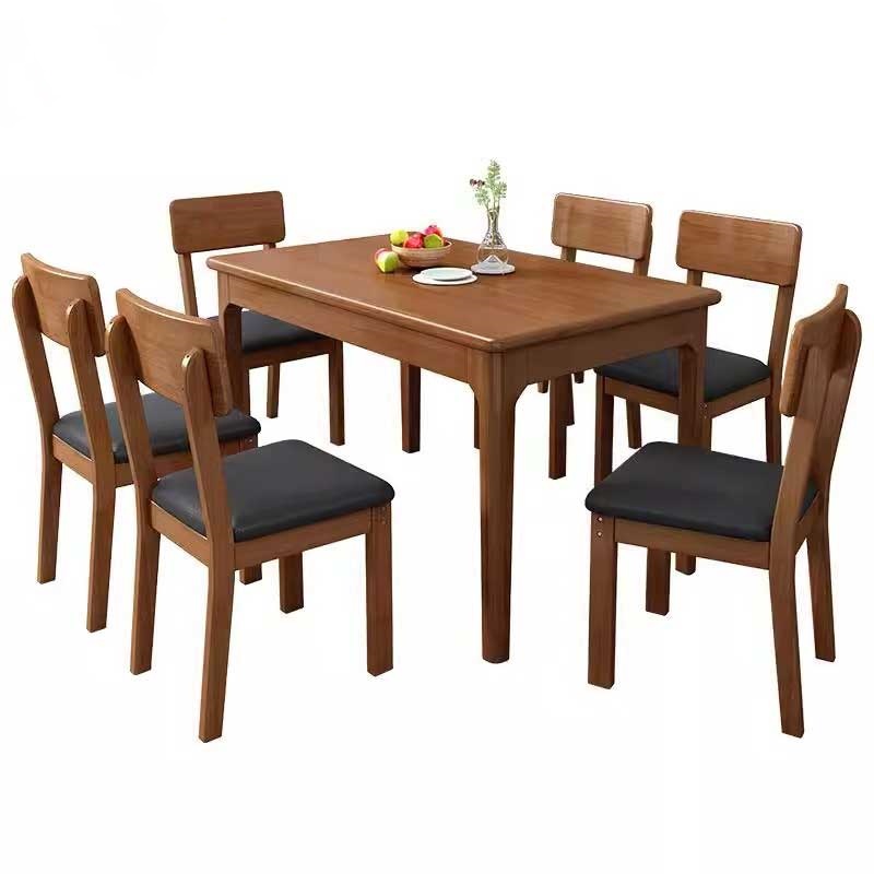 铭思 达实木餐桌高清大图