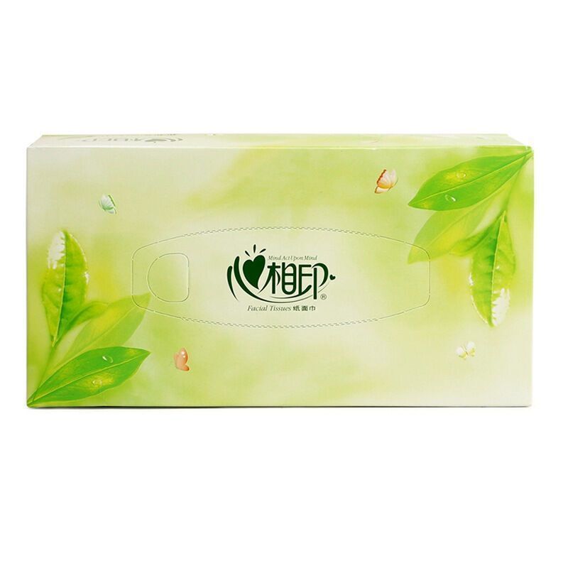 心相印抽纸 茶语抽纸单提3盒装400张H200 硬盒2层200抽