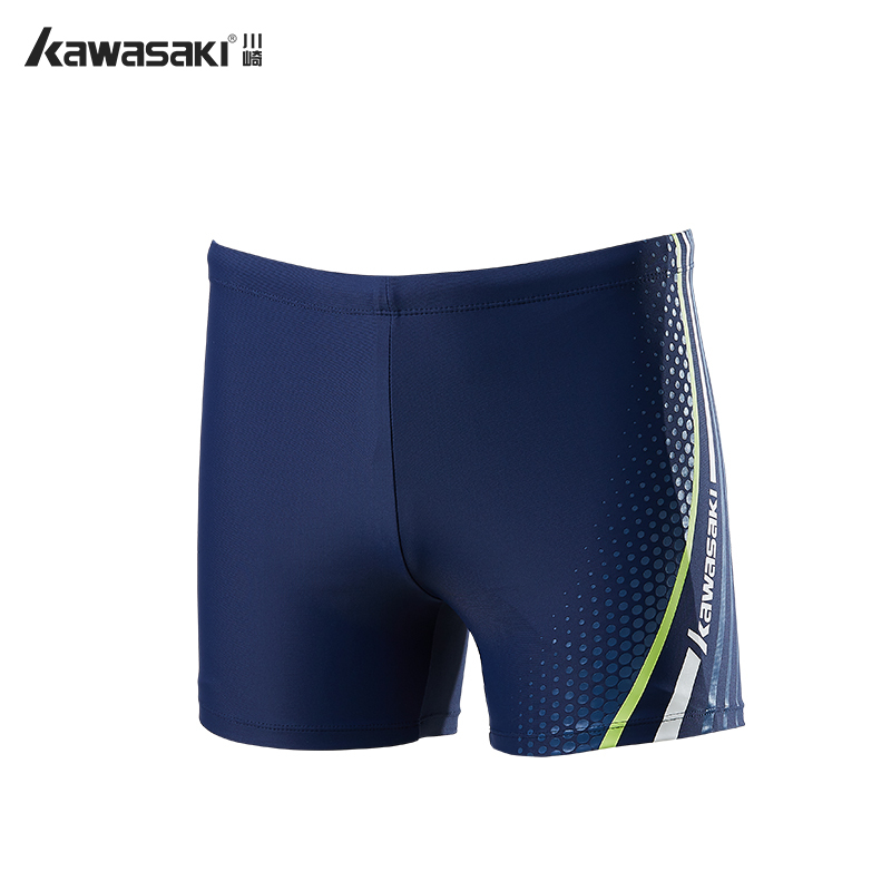 kawasaki川崎男士泳裤游泳裤男士泳裤平角防尴尬宽松成人时尚游泳套装