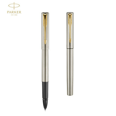 派克PARKER 签字笔 威雅系列XL钢杆金夹宝珠 学生办公通用日常书写拔帽式佩戴0.7mm黑色水性宝珠笔芯