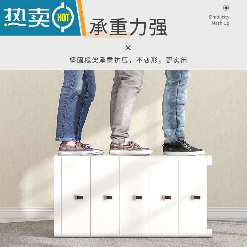 敬平45/55cm多层抽屉式收纳柜子家用收纳置物柜杂物储物柜卧室床头柜图片