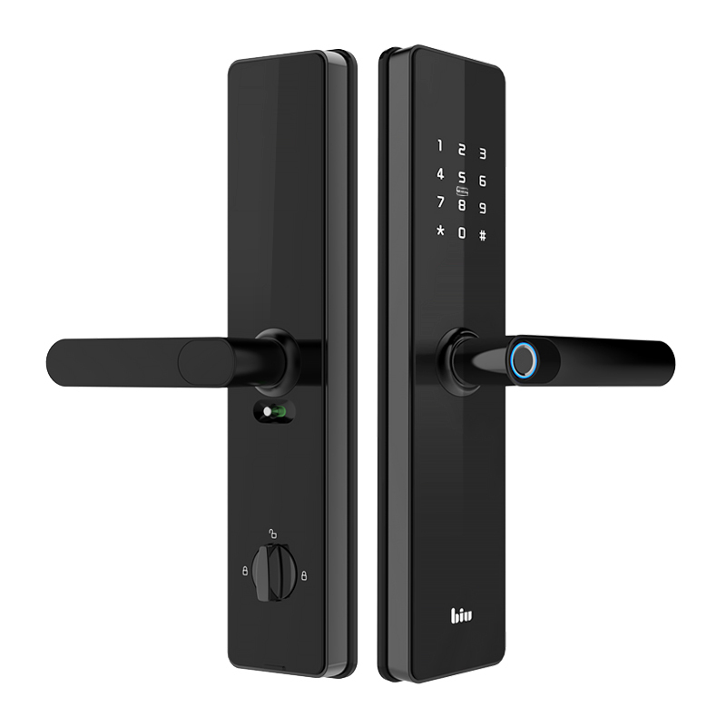 苏宁小biu智能门锁电子锁指纹锁密码锁家用防盗锁刷卡智能门锁liteb