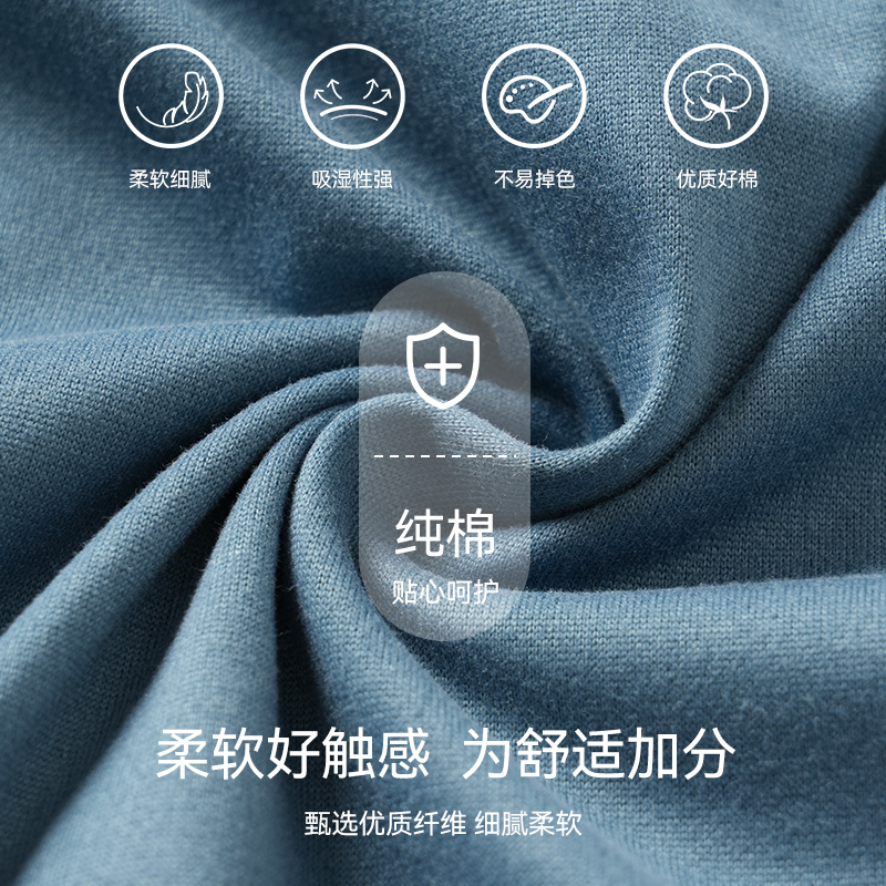 啄木鸟睡衣男长袖纯棉春秋薄大码2025春男款全棉中老年家居服套秋高清大图