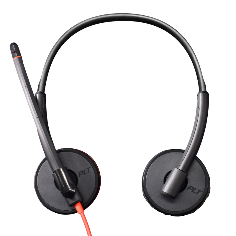 缤特力(Plantronics)C3225 USB-C双耳降噪耳机HIFI商务电话耳麦