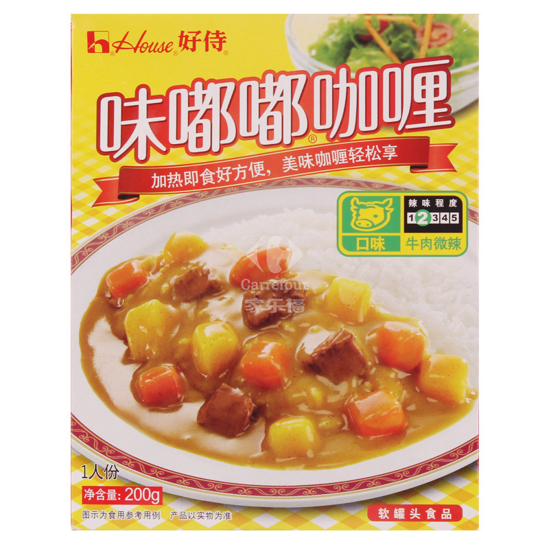 [苏宁易购超市]好侍味嘟嘟咖喱牛肉(微辣)200g