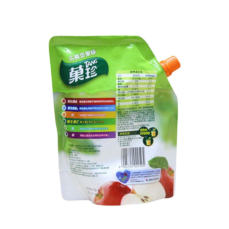 菓珍果味冲饮固体饮料壶嘴装乐爽苹果味400g/袋 亿滋出品