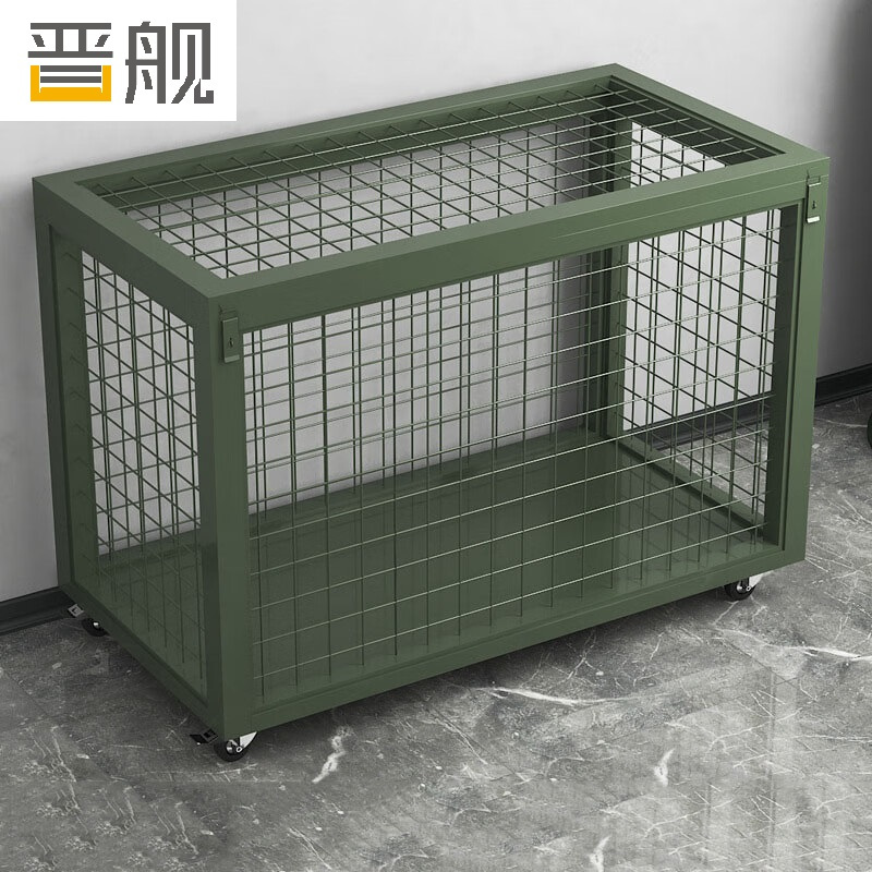 晋舰金属移动网箱仓储笼应急物资周转箱野营装备箱带网带轮子1500*750*1000mm(无拉手)