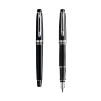 威迪文(WATERMAN)EXPERT系列时尚丽雅黑白夹钢笔/墨水笔