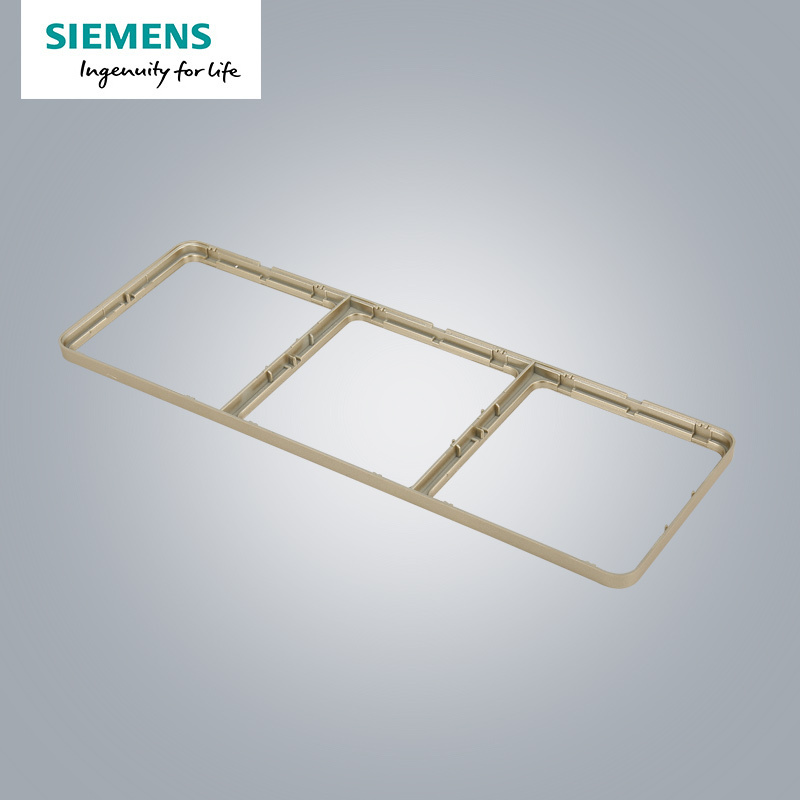 西门子(SIEMENS)开关插座 皓睿砂釉金系列三联边框5UH01173NC03