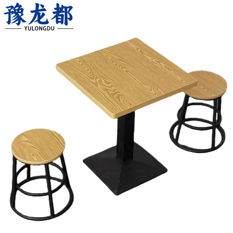 豫龙都 餐桌 一桌两椅 套高清大图
