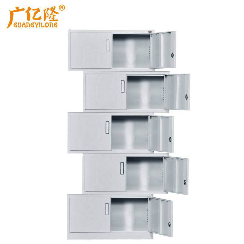 广亿隆钢制办公柜档案柜资料柜文件柜铁皮柜五节柜高清大图