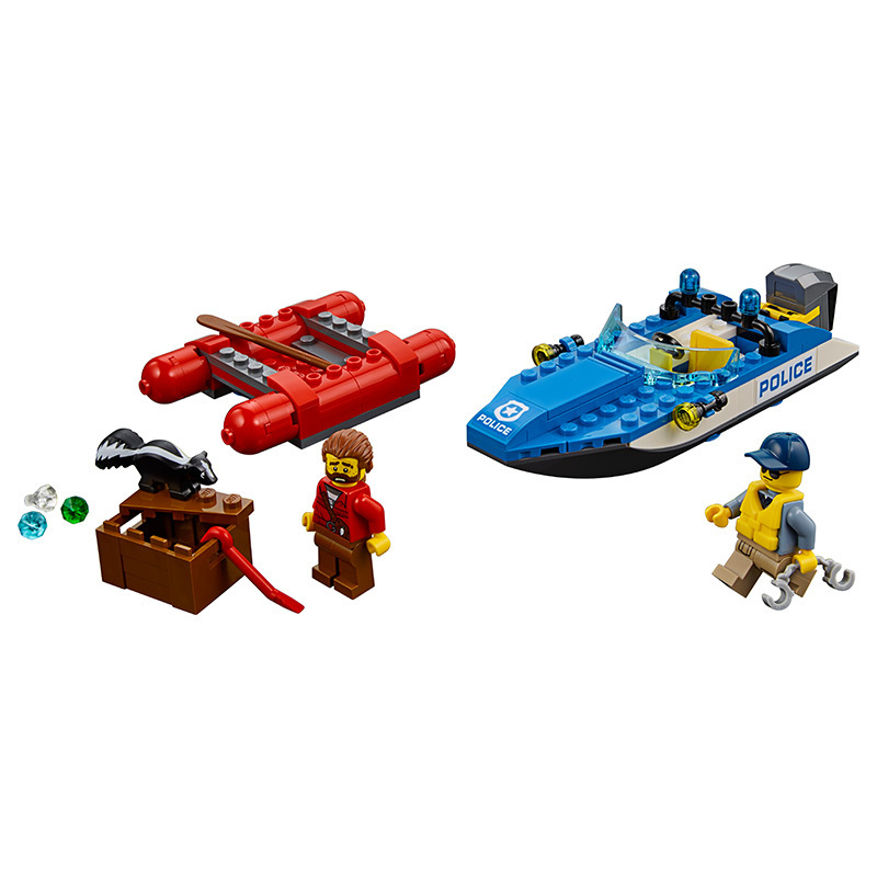 LEGO 乐高 City城市系列 激流追击 60176 5-12岁 塑料玩具 100-200块