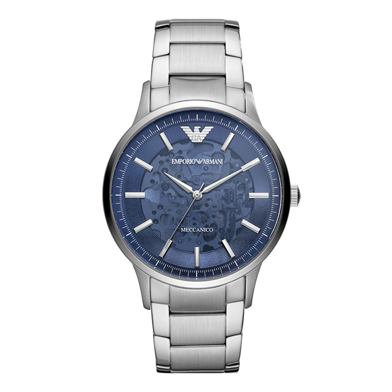 armani阿玛尼手表男士钢带镂空机械表男生日礼物送男友ar60037