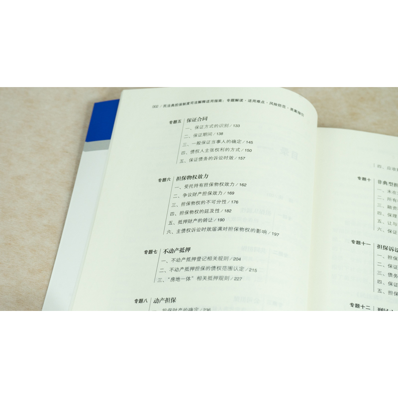 [正版]民法典担保制度司法解释适用指南 专题解读 适用难点 风险防范 类案指引 申惠文9787519755324 全新